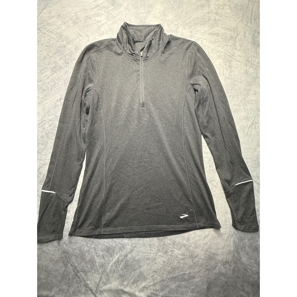 Brooks Equilibrium Technology 1/4 Zip Running Top Thumbholes womens Sz‎ M